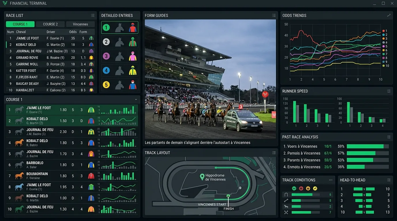 Partants des courses de demain : numé...